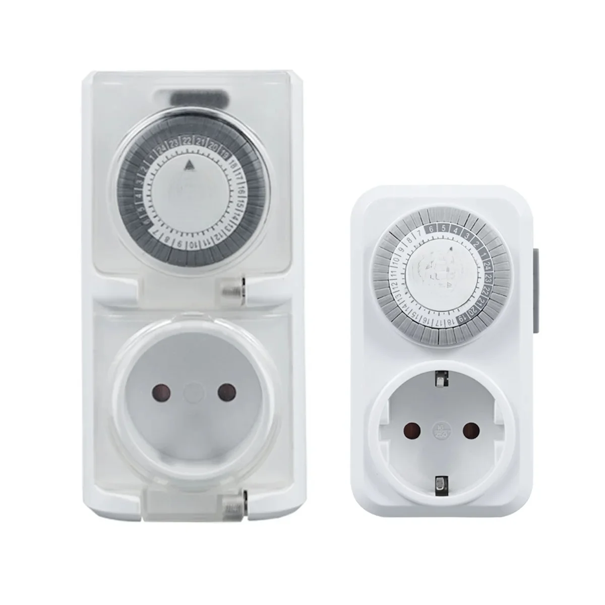 AliExpress Germany Plug Mechanical Timer Socket 24-Hour Cycle Automatic Switch Electrical Outlet Support 16A 3680W High-Power