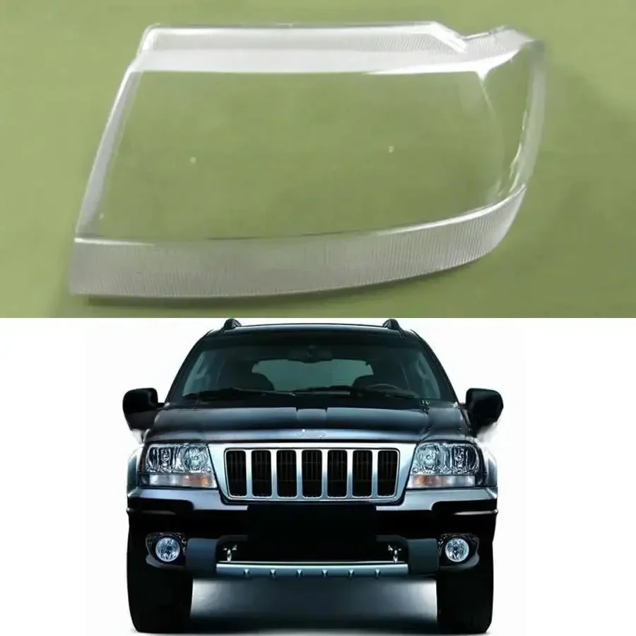Dla Jeep Grand Cherokee 1999 2000 2001 2002 2003 2004 2005 Klosz reflektora Osłona lampy Maska Klosz reflektora z pleksi — zdjęcie 2