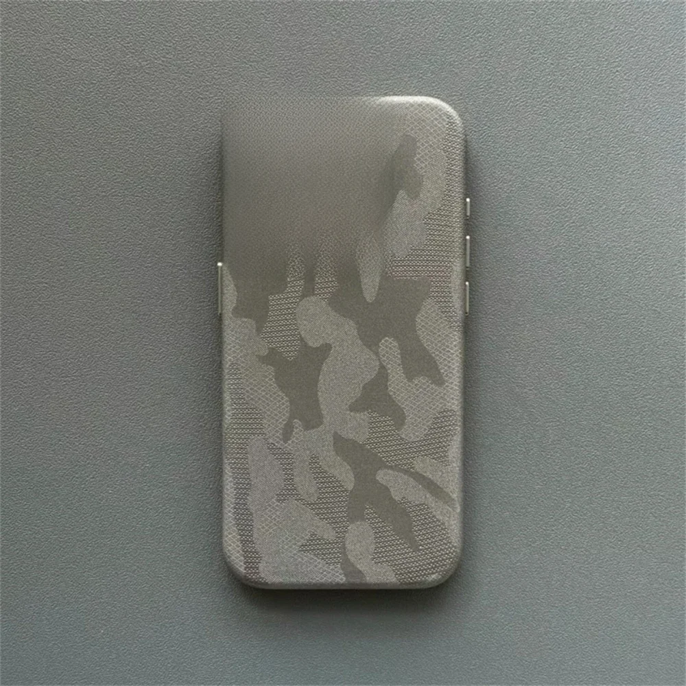 Luksusowe etui z kamuflażowej skóry PU, odporne na wstrząsy, z magnetycznym mocowaniem, do iPhone 18 17 Pro Max 16 15 14 13 12, kompatybilne z bezprzewodowym ładowaniem MagSafe. — zdjęcie produktu 7