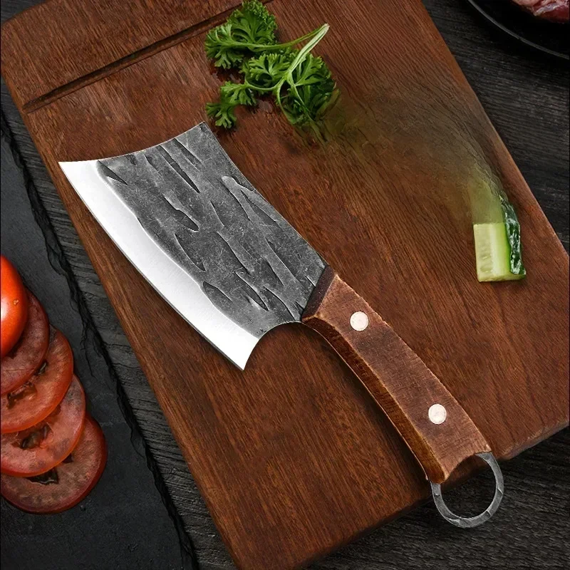 Kitchen Chef Knives Handmade Forged Boning Knife Meat Cleaver Stainless Steel Butcher Knife Wooden Handle Kitchen Accessories — zdjęcie 2