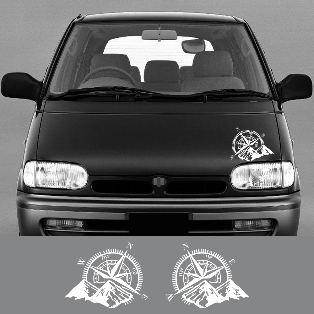 Car Stickers For Nissan Vanette C22 Nomad S21 Van Camper Graphics Mountain Compass Decor Decal Vinyl Cover Tuning Accessories