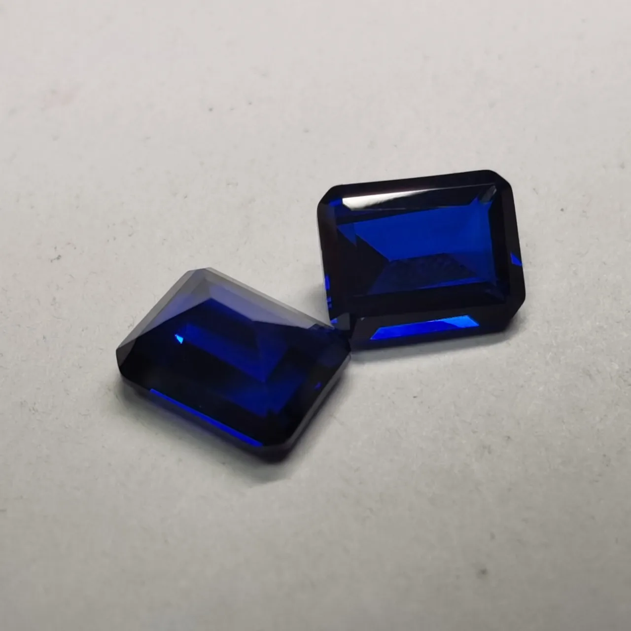 Natural Sapphire Emerald Cut Large Size 15×20mm 25ct VVS Loose Gemstones for Jewelry Making Exquisite Gems