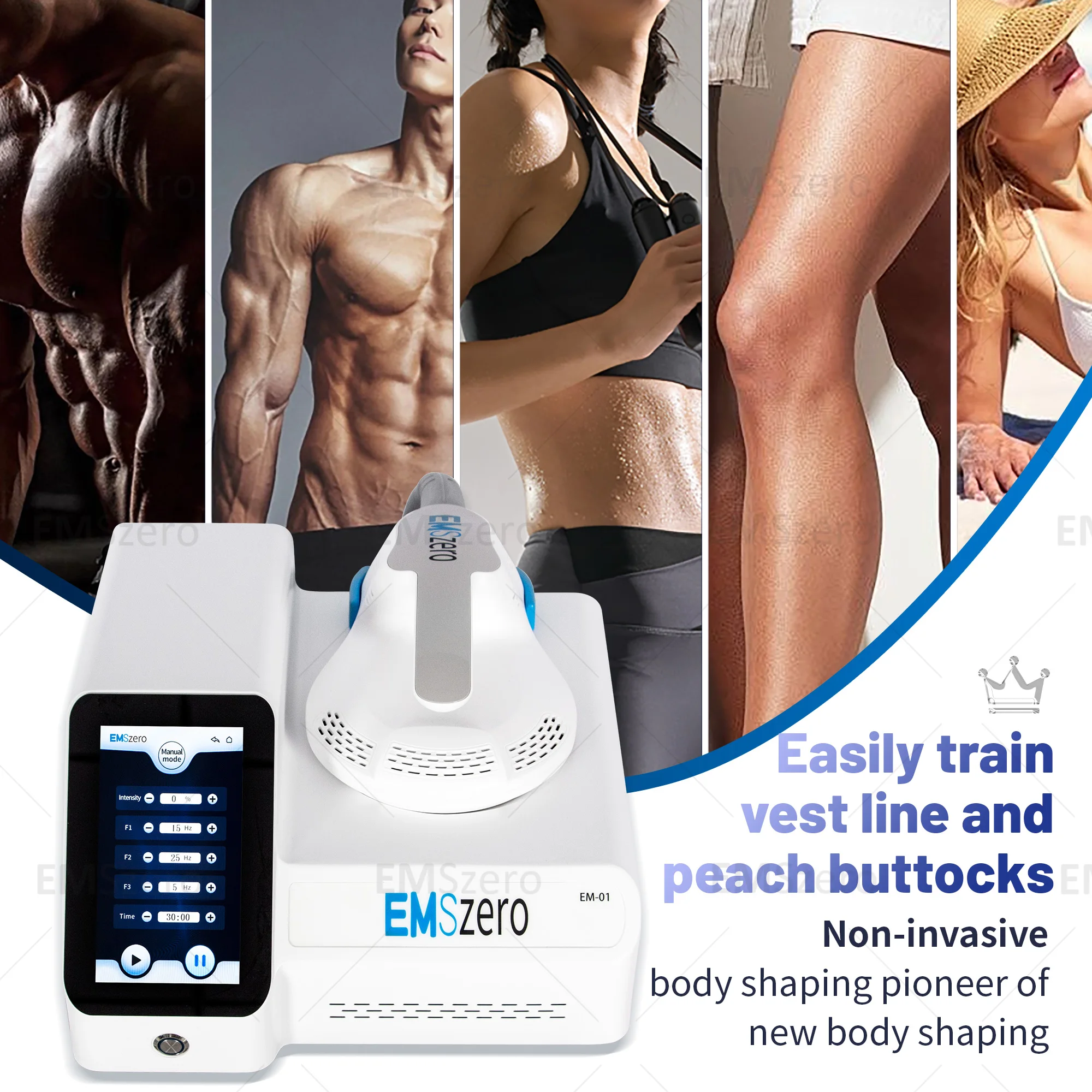 

New Arrival RF Therapy Weight Loss Muscle Building Electromagnetic Beauty Machine EMS Professional Muscle Stimulator Machine