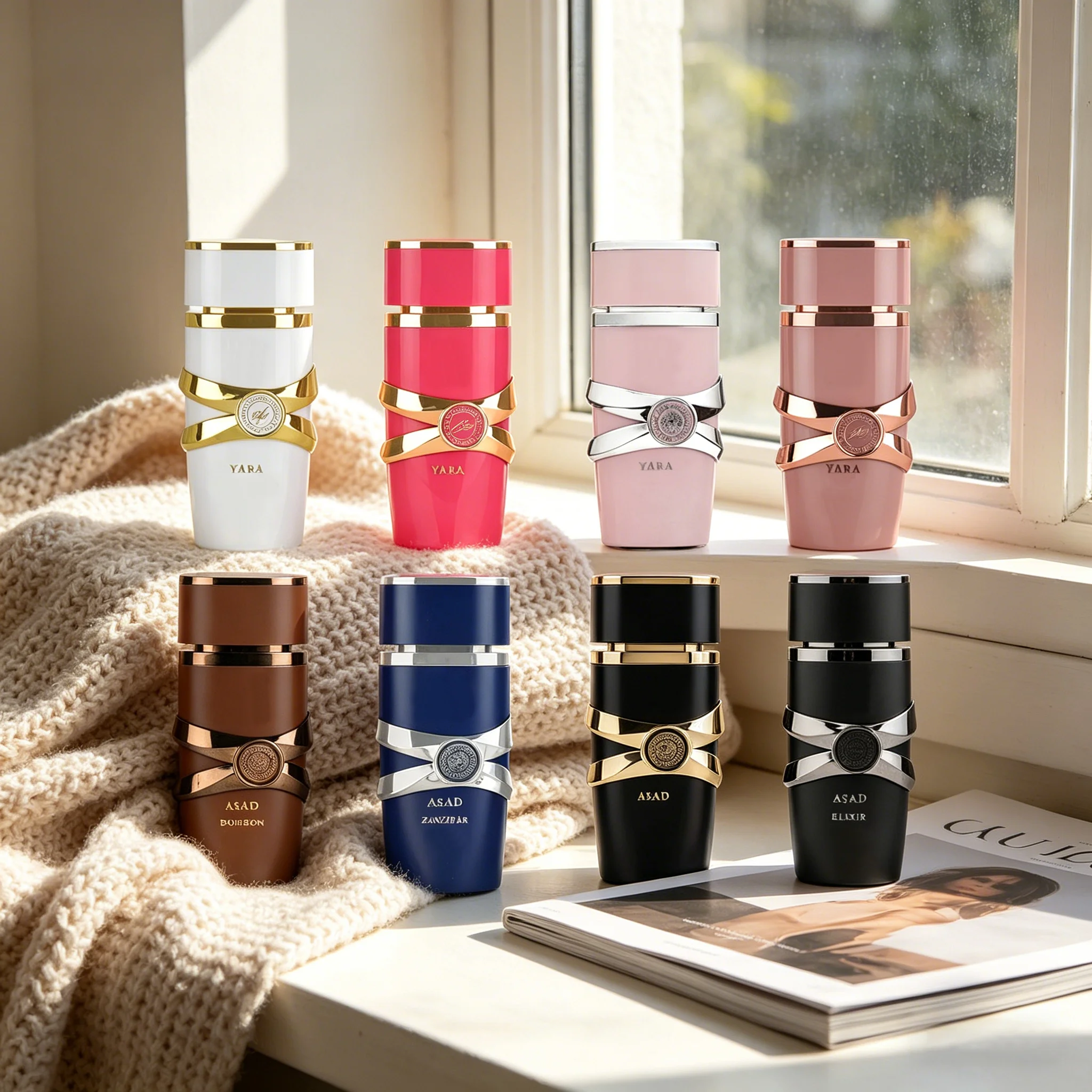 Yara Moi Candy Elixir For Women Asad Bourban Zanzibar For Men Arabic Perfume EDP Light Fragrance Long-lasting Best Gift 100 ml