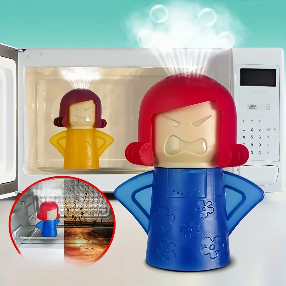 Angry Mama Oven Stoom Magnetronreiniger Gemakkelijk verwijderen Olie Vuil Koelkast Deodorant Voor Keuken Schoonmaken Gereedschap Handig Huishouden - afbeelding 2
