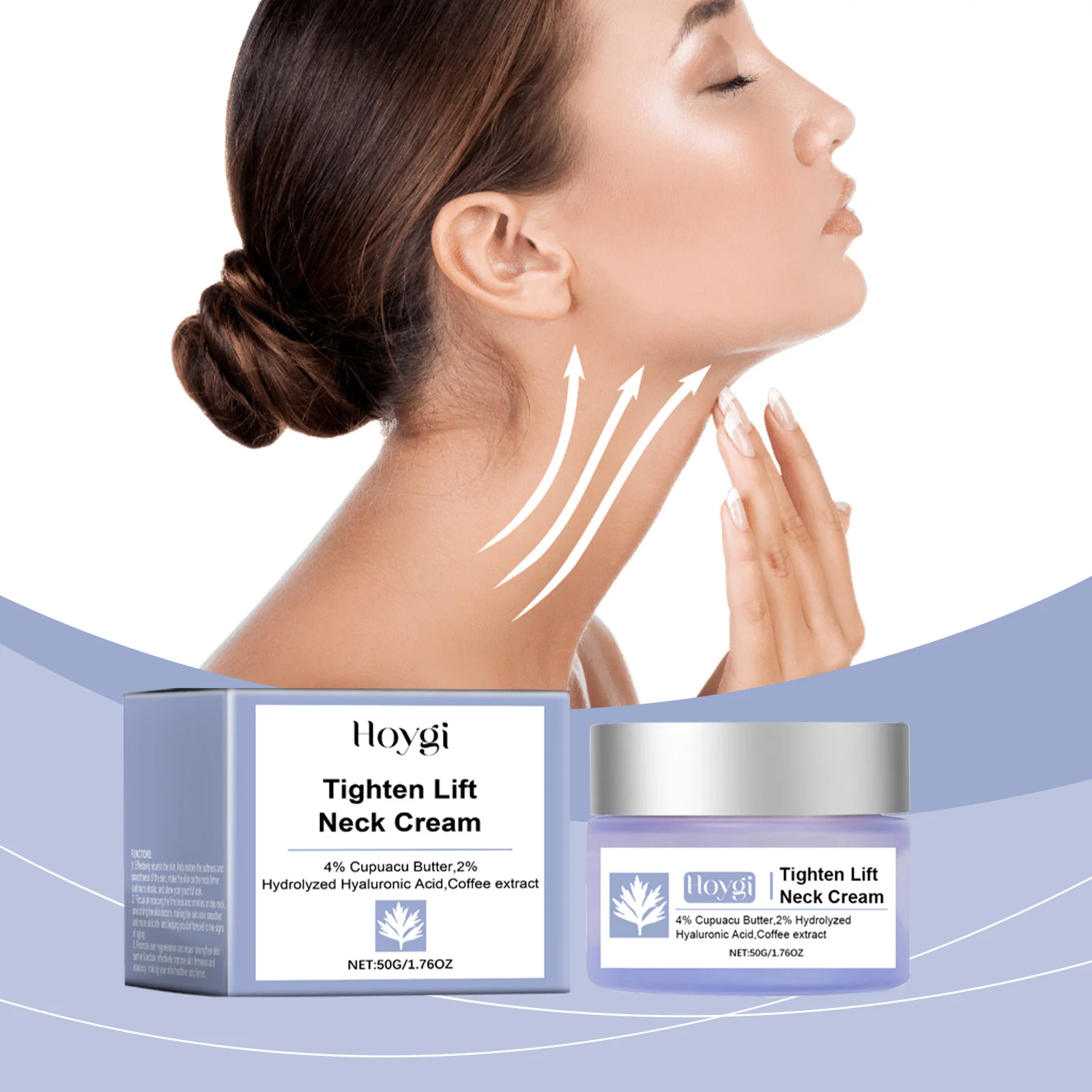 

50g Hoygi Neck Tighten Cream Anti-Aging Remove Black Spots Fine Lines Deep Moisturize Brighten Photorejuvenation Neck Care Cream