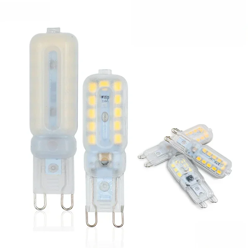 10 teile/los G9 LED Glühbirne 220 V 3 W 5 W 7 W Kalt/Warm/Naturweiß scheinwerfer für Kristall Kronleuchter Ersetzen Halogen Lampe Beleuchtung