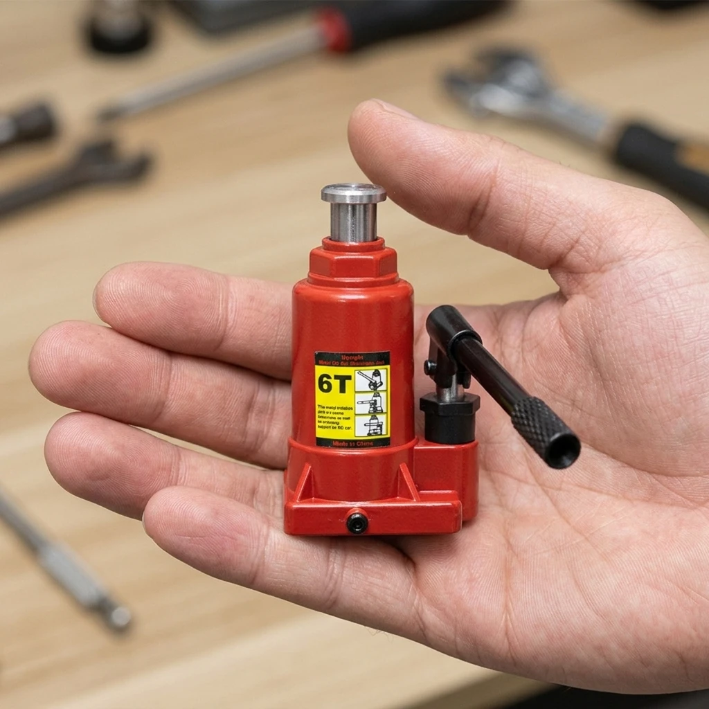 Metal Hydraulic Bottle Jack 1/8 1/10 Scale RC Crawler Car Accessories 6T Model Decoration Props For RC Car Scene TRX4 SCX10