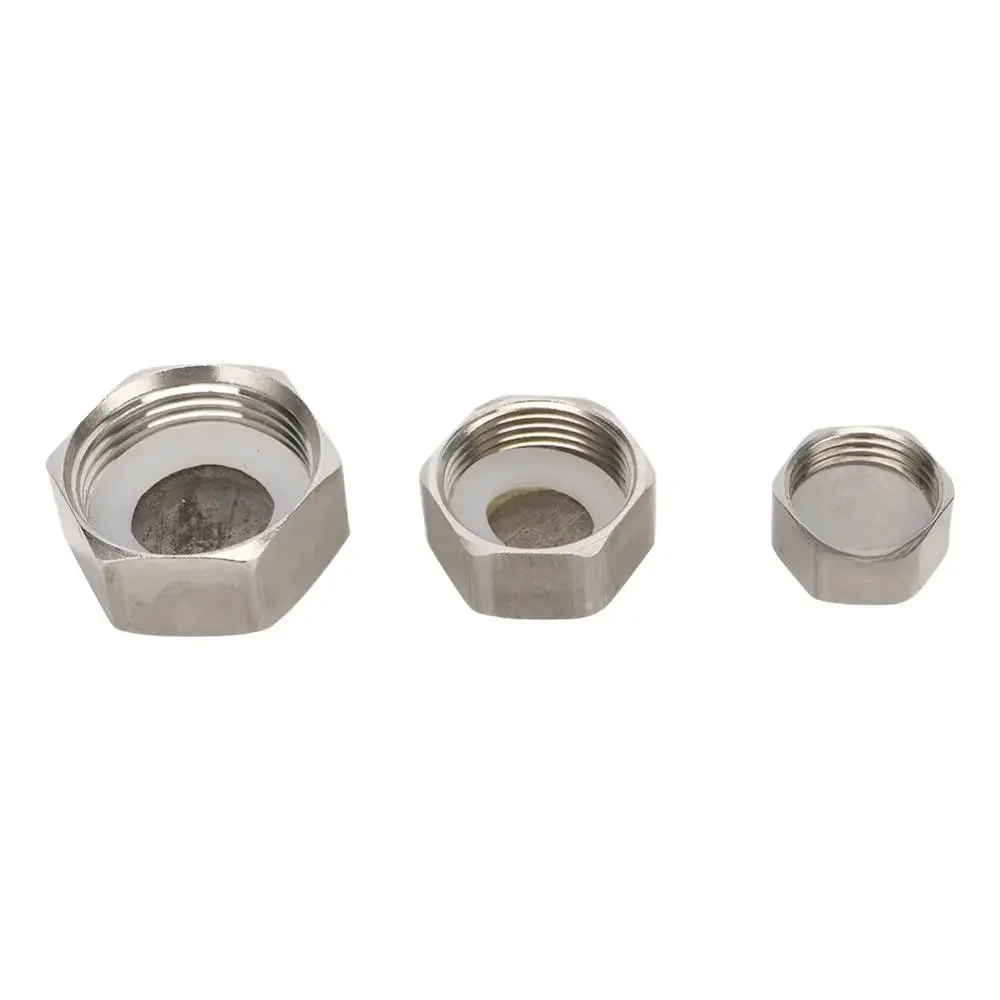 Stal nierdzewna 1/2 "3/4" 1" końcówka z gwintem wewnętrznym z gumowym pierścieniem uszczelniającym G1/2, G3/4, G1 BSP gwintowane łączniki rur hydraulicznych — zdjęcie 2