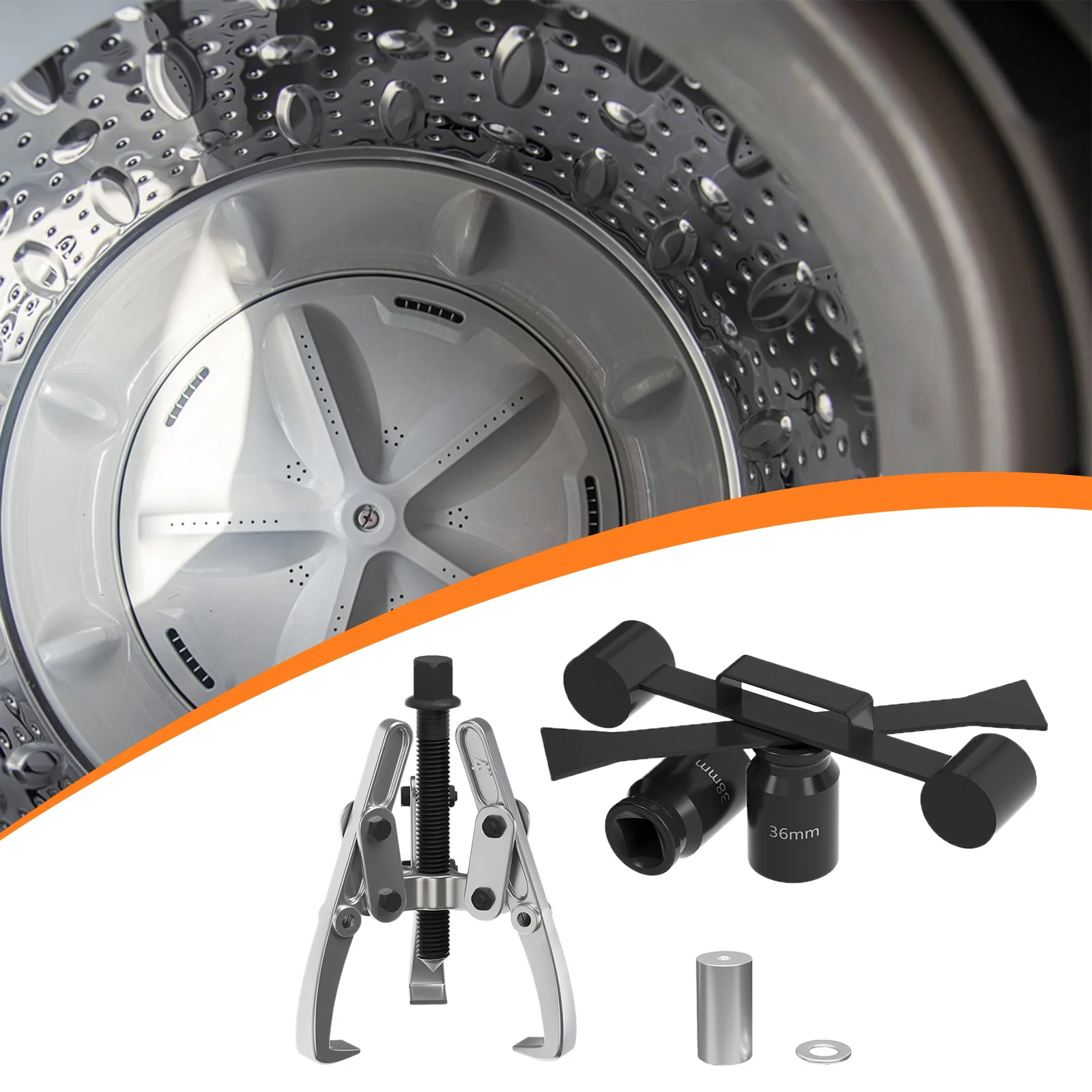 مفتاح ربط يدوي للغسالة أداة إصلاح مفتاح تفكيك الطبل الداخلي للغسيل الفني الاحترافي #2