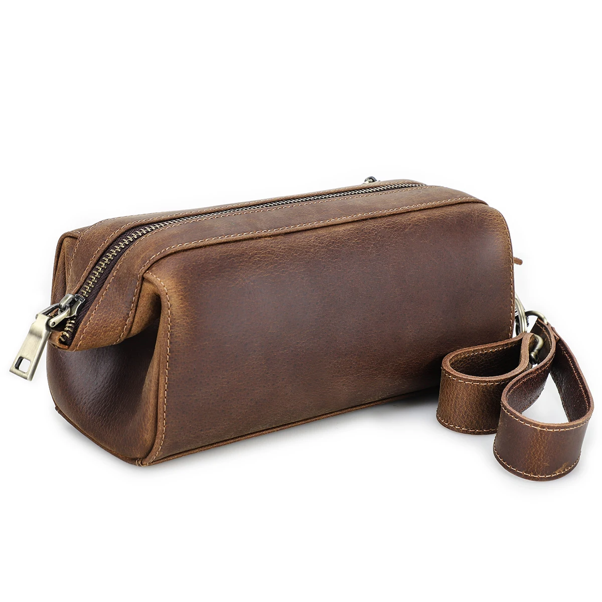 Genuine Leather Tobacco Pipe Bag Smoking Pipe Clutch Bag Lighter Pocket Cigarette Storage Pipe Holder Smoking Accessories Pouch