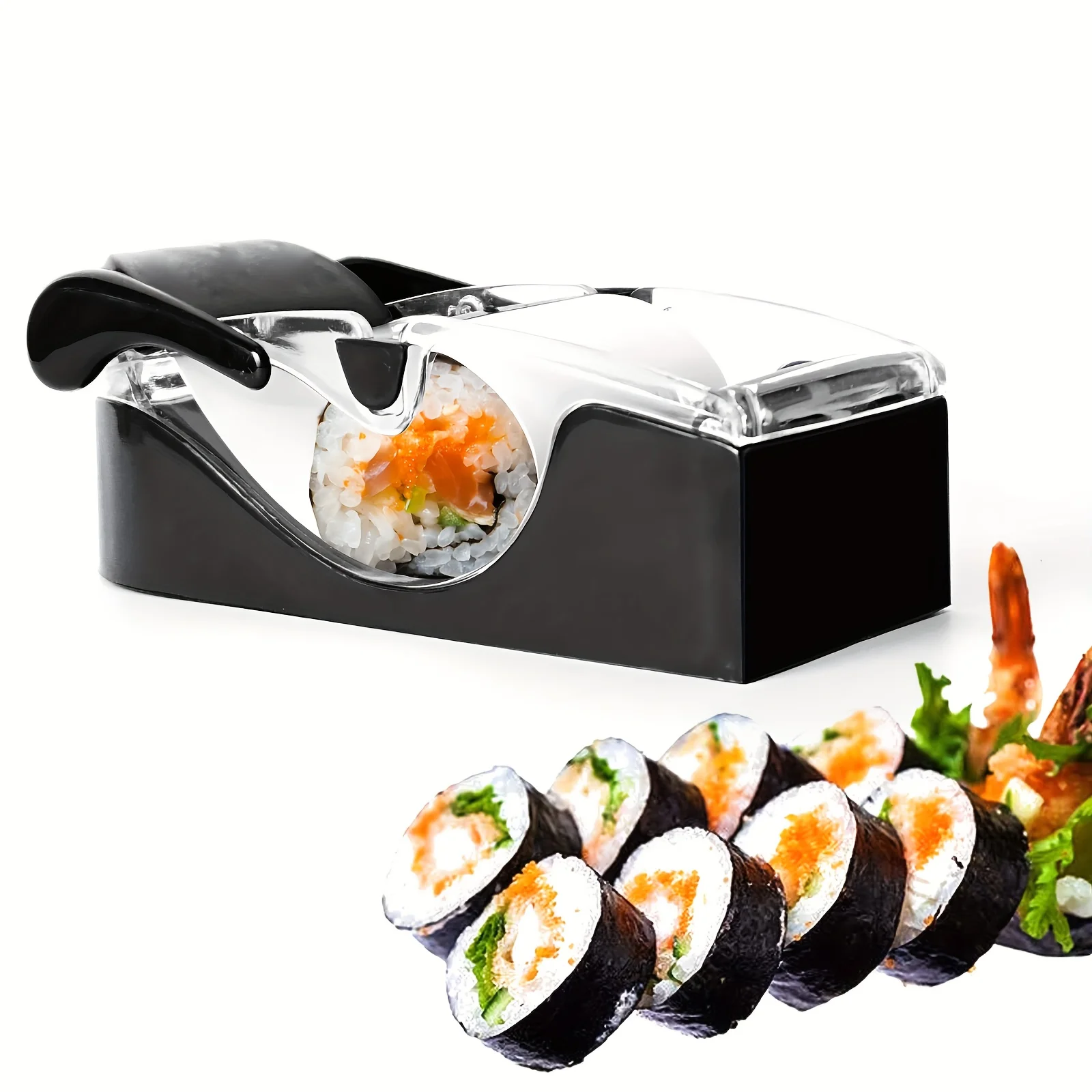 1PC Sushi Maker Roller Mold Manual Sushi Roll Machine DIY Kitchen Tool for Beginners Home Bento Lunch Easy Sushi Making