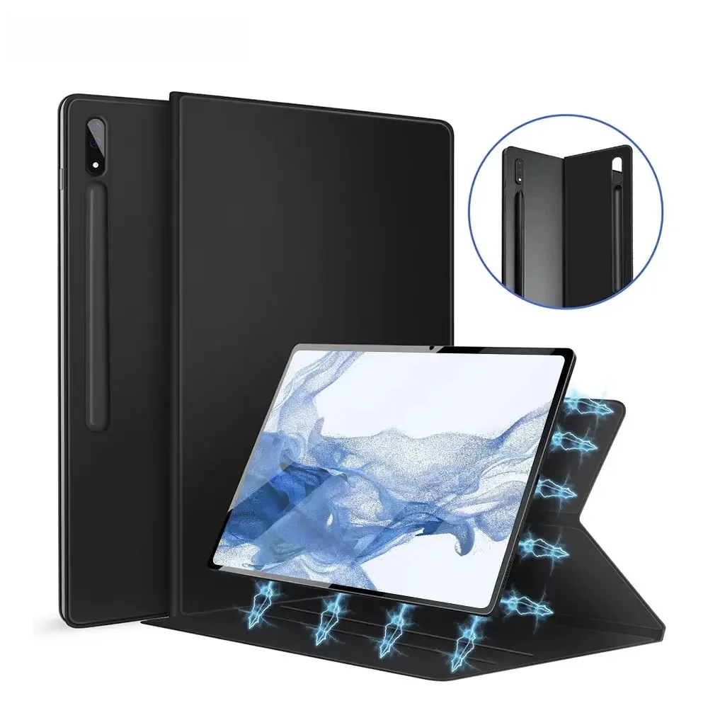 Etui na Samsung Galaxy Tab S7 S8 S9 11 S7 Plus S7 FE S8 Plus S9 Plus 12.4 S9 Ultra 14.6 Uchwyt na długopis Pokrowiec magnetyczny — zdjęcie 2