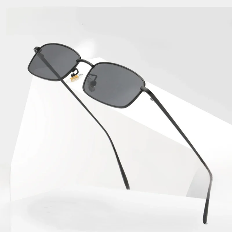 RUOBO Fashion Colorful Mercury Lens Sunglasses For Men Women Small Metal Eyewear Frame Outdoor Sun Glasses UV400 Gafas De Sol — zdjęcie 2