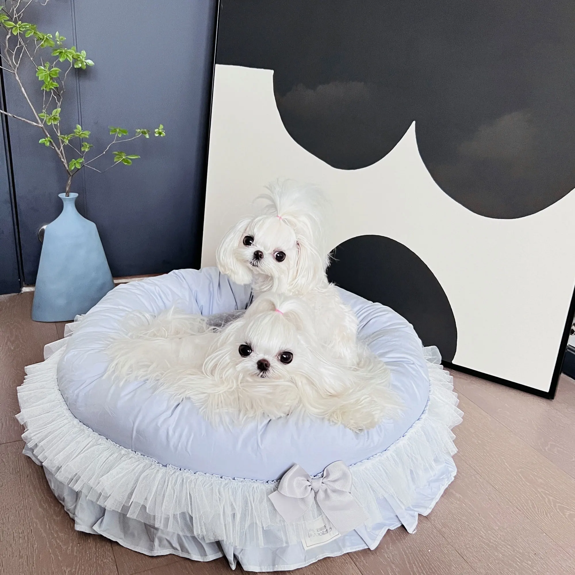 

Pet Round Shaped Nest Luxury Deluxe Princess Cozy Bed Sofa Bench Dog Cat Puppy Kitten Kennel Nest Couch Cushion Items Supplies