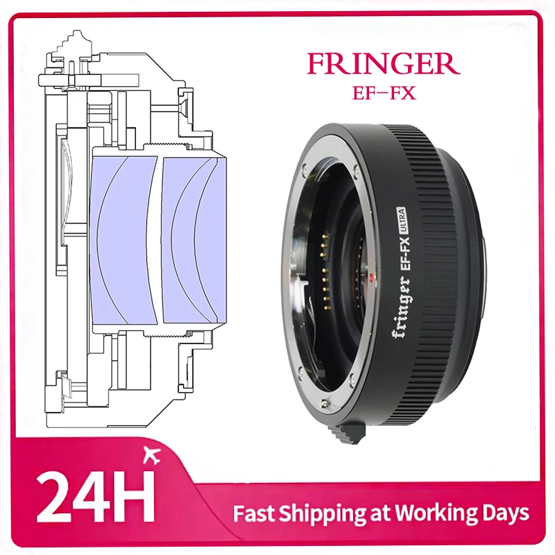 Smart AF Adapter Fringer EF-FX Ultra Speed Booster For Canon EF Lens on Fujifilm X Camera