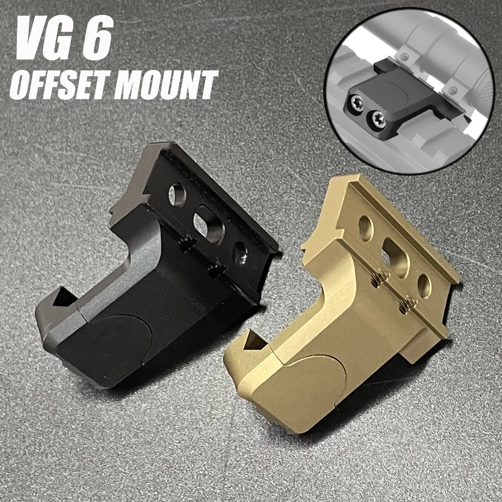 Montaż offsetowy VG 6 adaptacyjny 20mm Picatinny uchwyt na szynę 45 Dgree kąt szyna boczna 11mm dla SF Scout światła akcesoria myśliwskie
