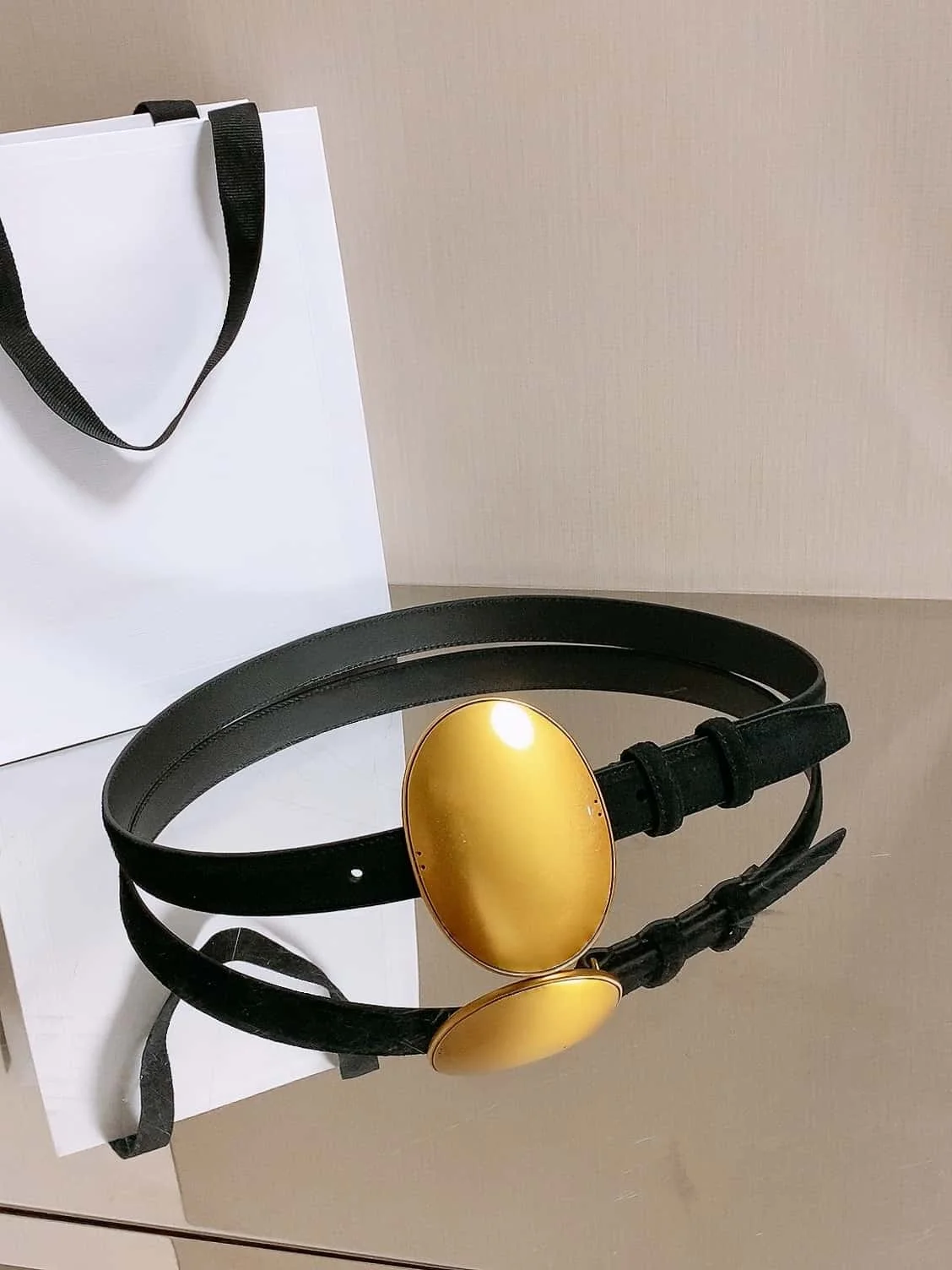 2026 Lady New belt fashion simple Solid Color versatile durable Genuine leather Long slender Width: 2.5 cm