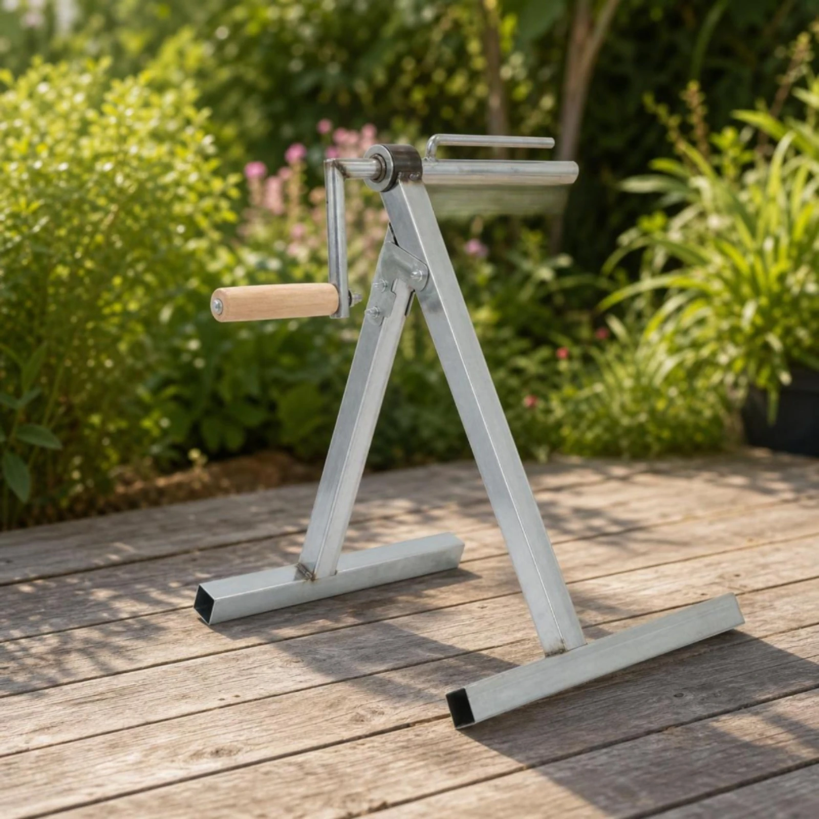Foldable Portable Hand-Crank Folding Hose Reel Floor-Standing Hose Reel for Home Gardens Agricultural Irrigation Fire Hoses