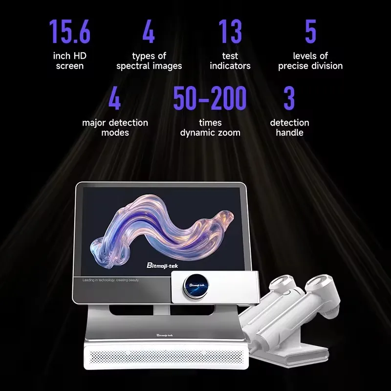 AI Intelligent Scalp Analyzer Machine for Hair Loss Diagnosis 4 Spectrum Trichology Camera System