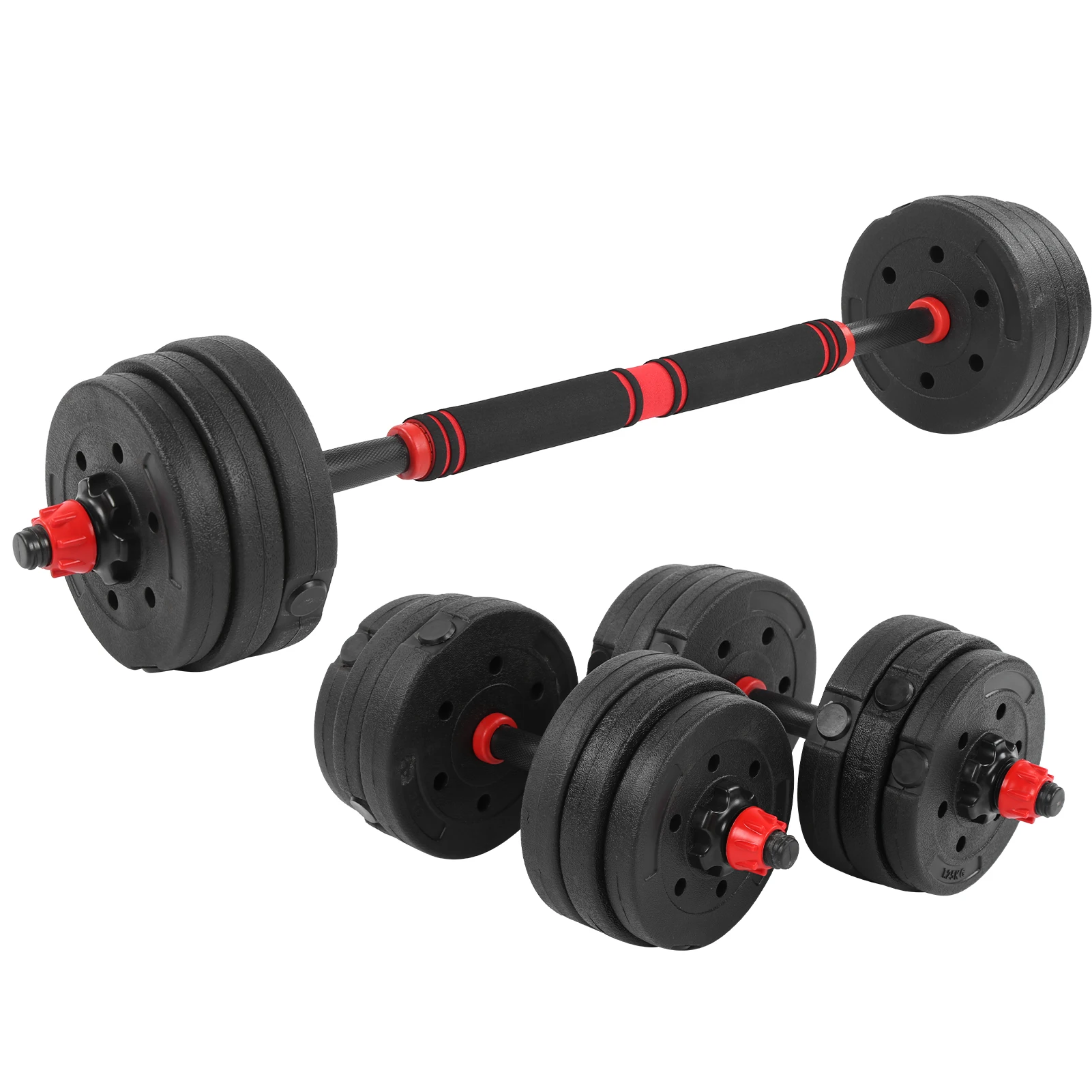 Home Exercise Adjustable Dumbbell Combination Set 10kg x 2 Training Fitness Equipment