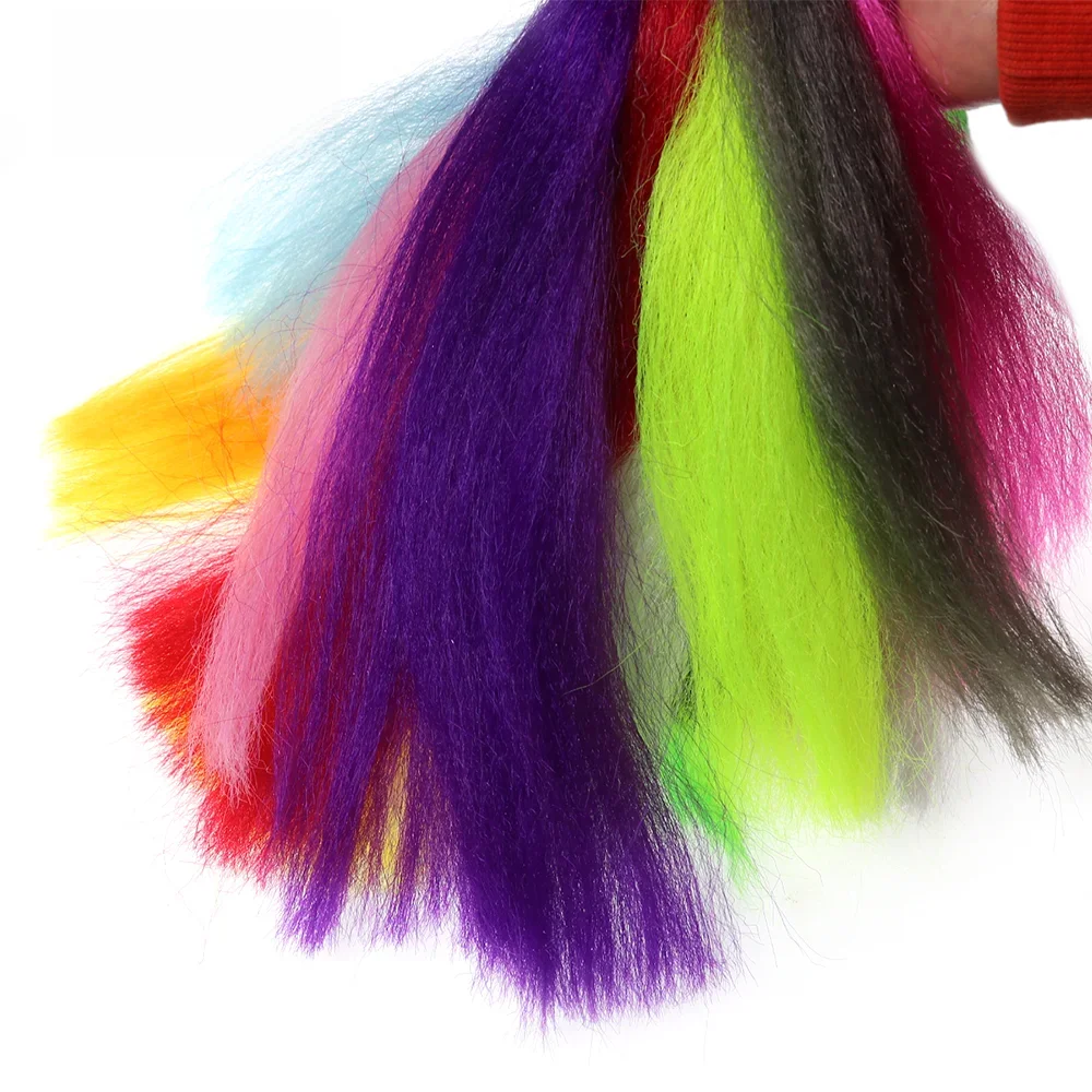 Lionriver Miękkie syntetyczne włókno do much słonowodnych Streamer Minnow Pike Przynęta wędkarska Przynęta Jigging Hak Materiał do wiązania — zdjęcie 2