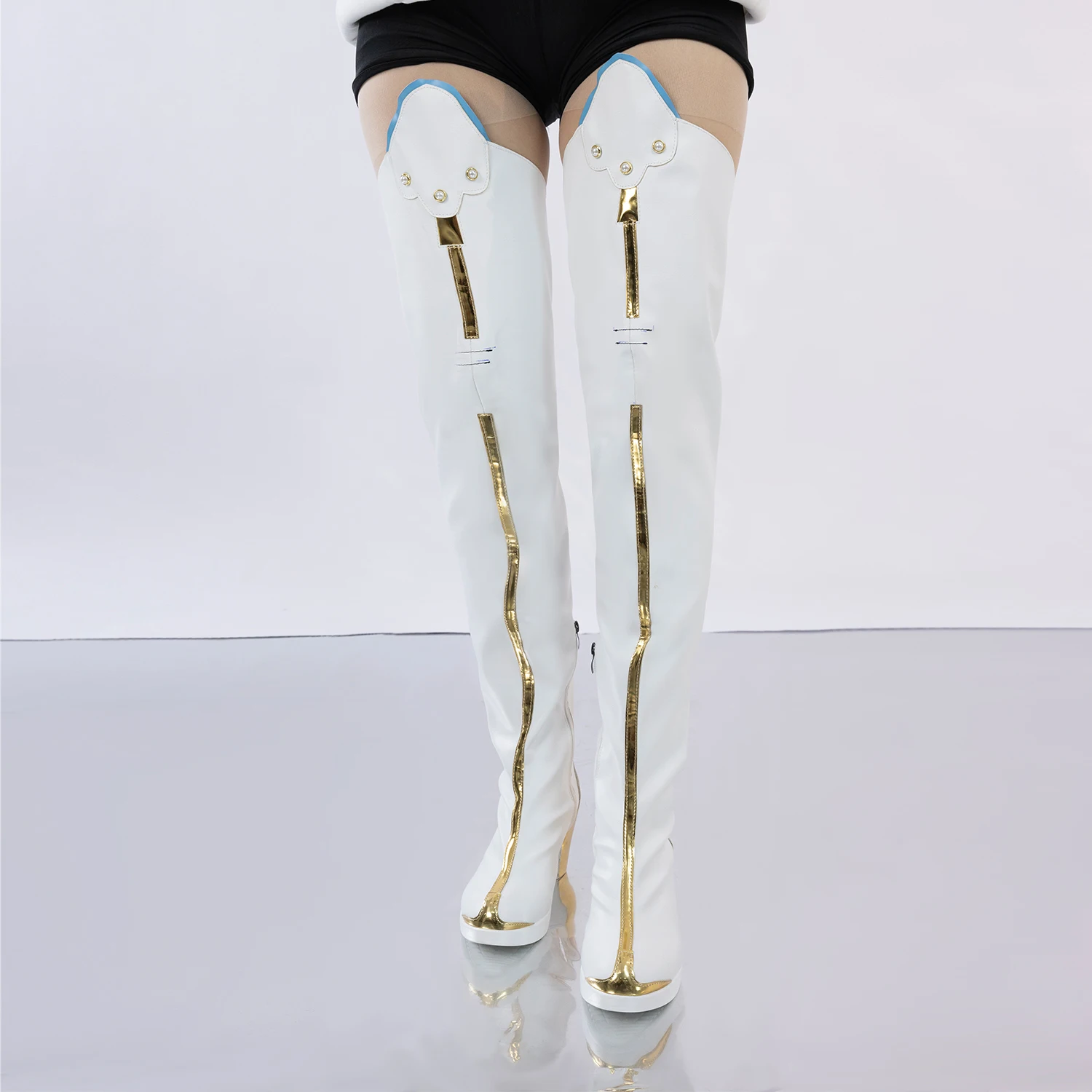 Wuthering Waves Jinhsi Cosplay buty białe buty Halloween karnawał akcesoria imprezowe