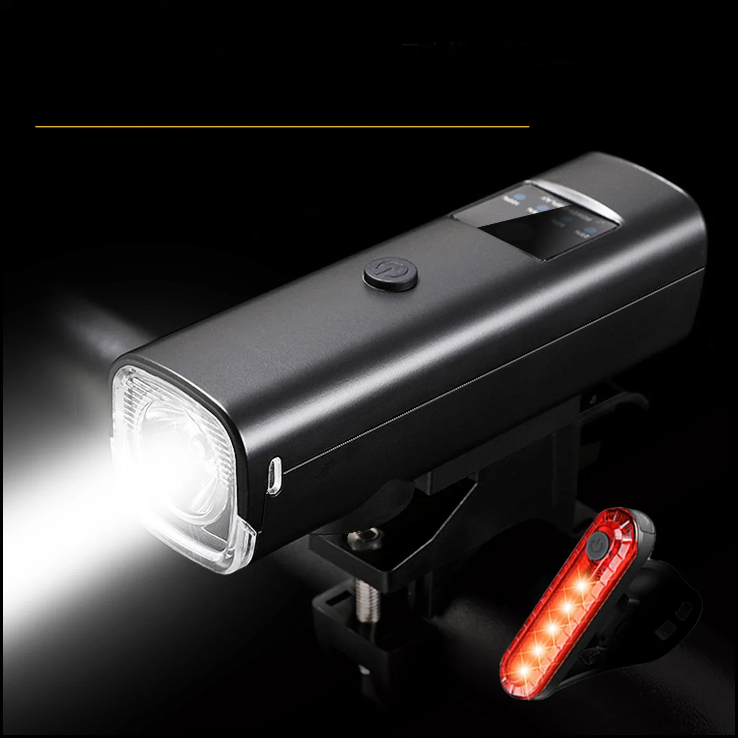 AliExpress UK fivemi Smart LED Bike Lights Front Tailight 4 Mode USB Rechargeable Set Road MTB Bicycle Light Headlight