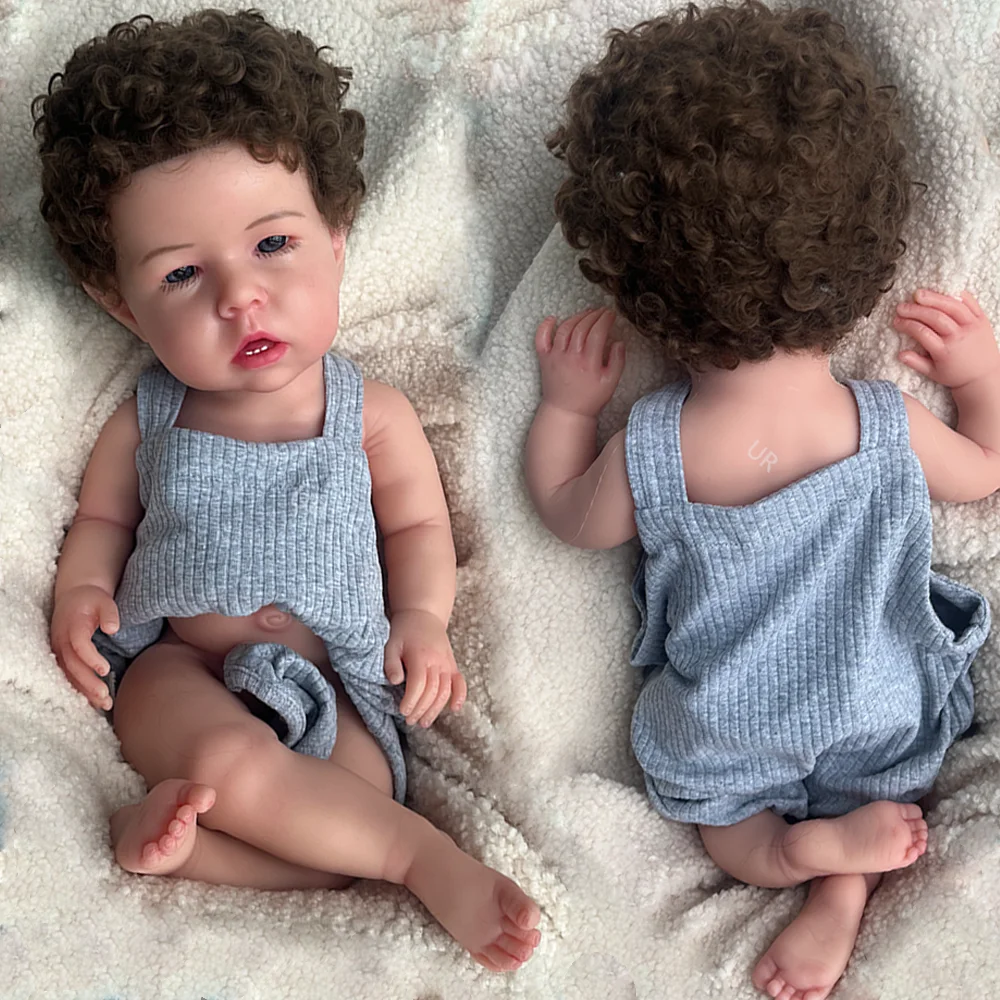 

20 "Силиконовая кукла для всего тела Reborn Baby Boy 3D ручная роспись кожи Реалистичная кукла для новорожденных Испания Немовлята Художник Коллекционные предметы