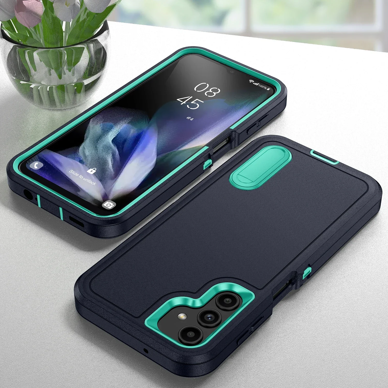 Capa anti-choque forte para samsung galaxy a54 5g a16 a15 a14 a53 a13 s23 fe s24 s25 ultra s22 plus
