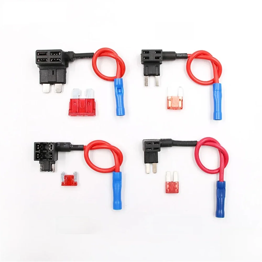 12V Zekeringhouder Add-a-circuit TAP Adapter Micro2 Mini Kleine Standaard ATM APM Blade Auto Zekering met Houder met 10A Blade Auto Zekering - afbeelding 2