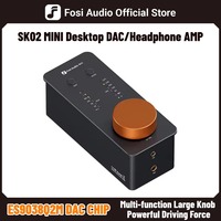 Fosi Audio SK02 USB DAC Headphone Amplifier Amp Audio Decoder Support DSD 256 PCM For 3.5MM & 4.4MM Balanced Headphone
