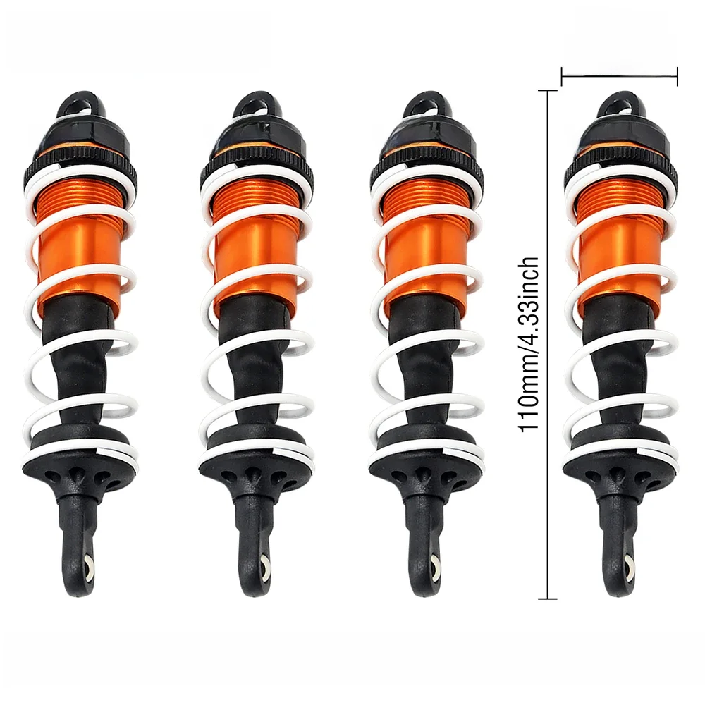 2 sztuk/4 sztuk amortyzator 110mm amortyzator zawieszenie 8501 dla 1/8 1/7 ZD Racing EX07 JLB HSP EM HPI RC samochód wyścigowy — 2