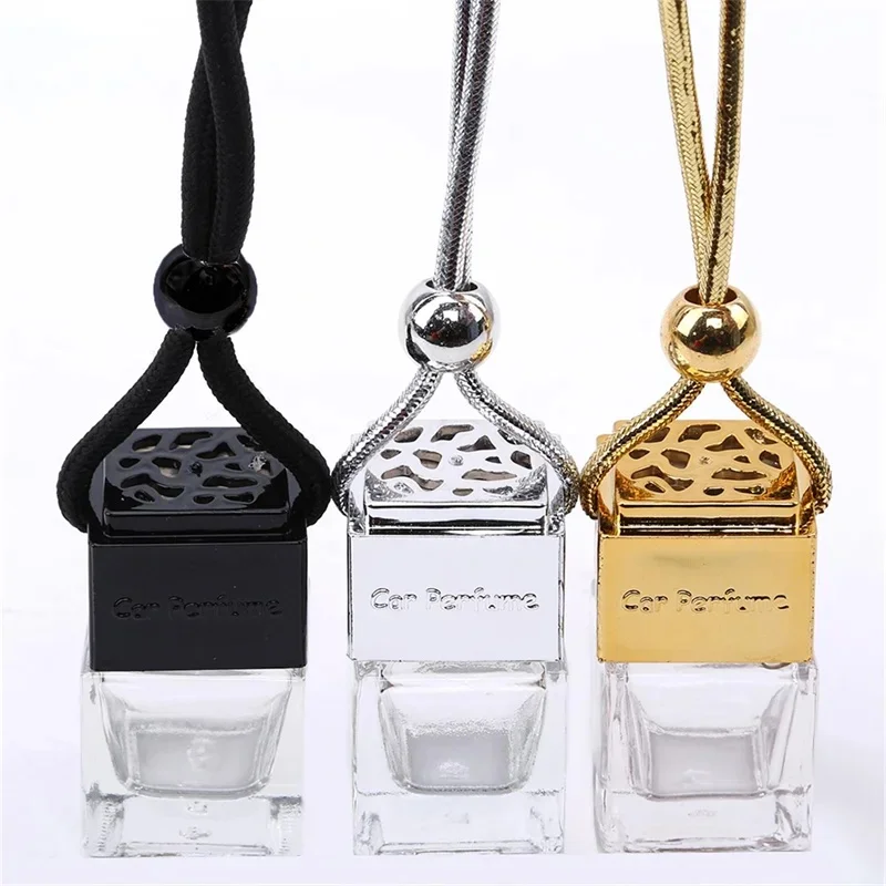 Diffuseur d'huile essentielle de voiture, désodorisant de parfum, bouteille de parfum, ornement, Mini bouteille vide suspendue, fourniture intérieure de voiture