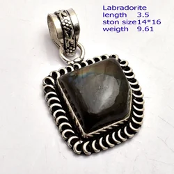 Genuine  Labradorite  Pendant Jewelry gift