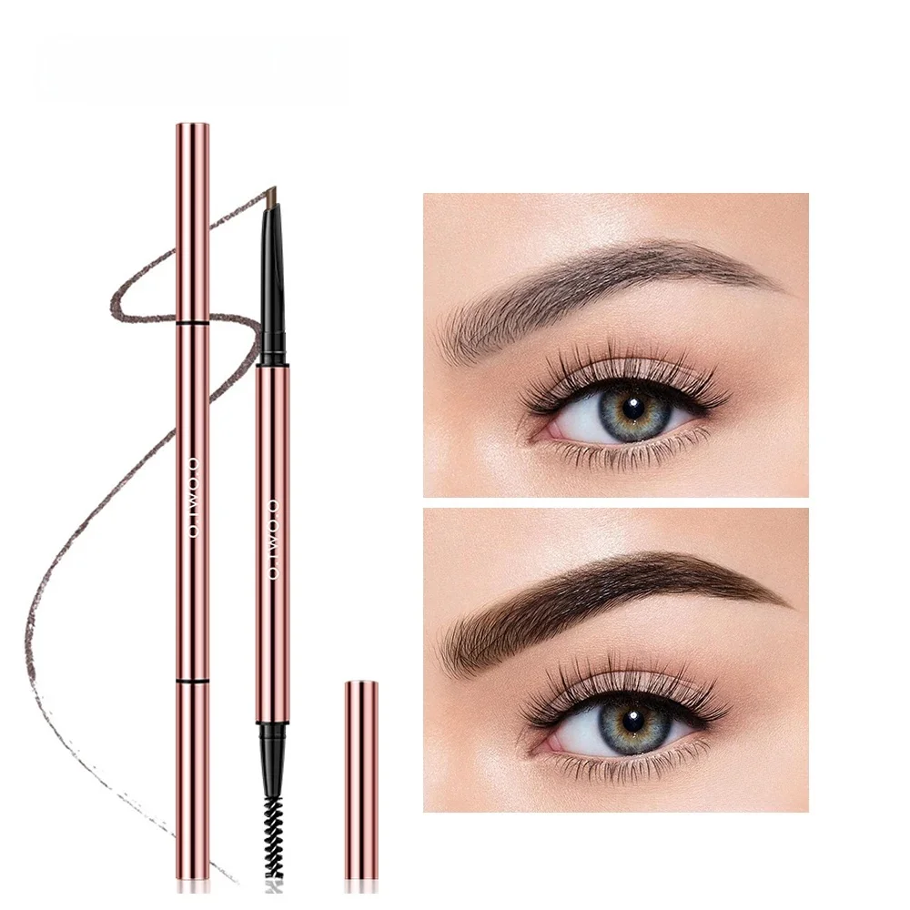 O.TWO.O crayon à sourcils de maquillage imperméable Ultra fin Triangle sourcils 6 couleurs précis définiur de sourcils durable blond brun sourcil