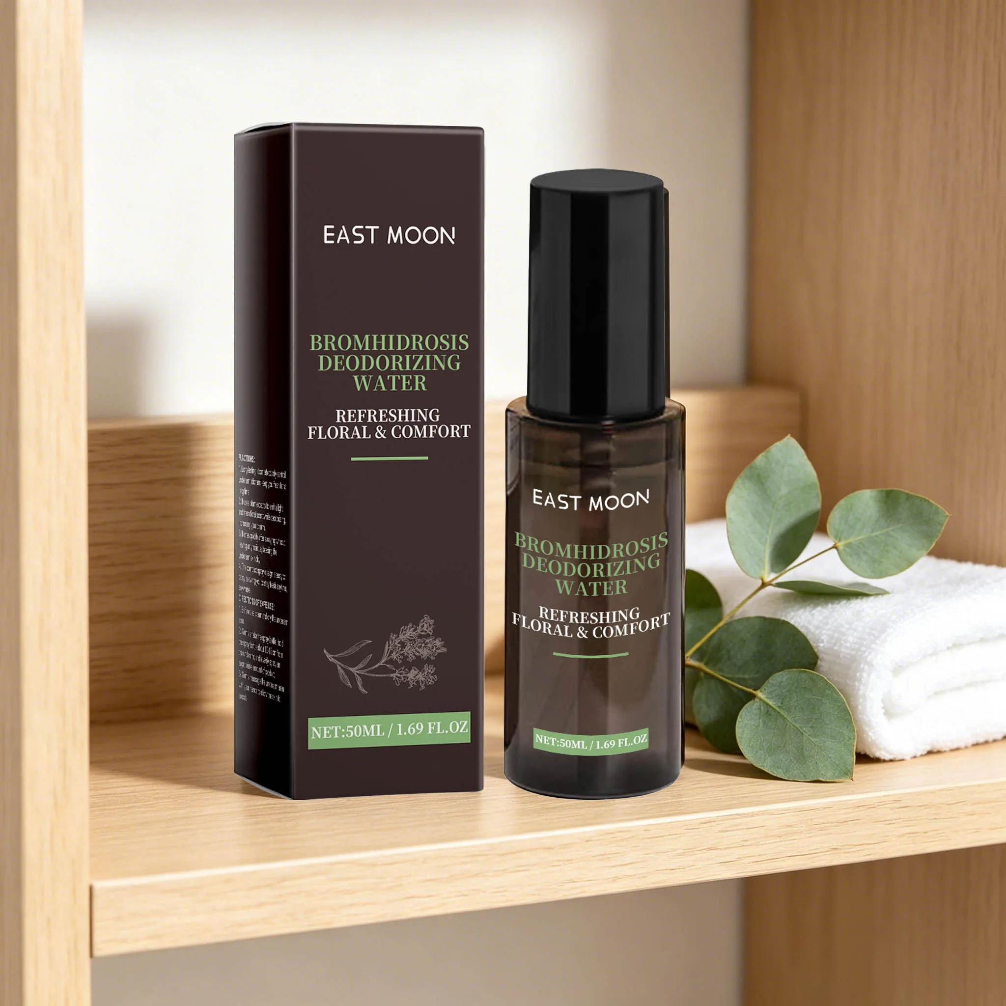 

50ML Men‘ s Body Deodorant Spray Refreshing Remove Armpit Odor Natural Fragrance Eliminate Sweat Odor Reduce Bromhidrosis Non-sticky Men Body Deodorant Spray