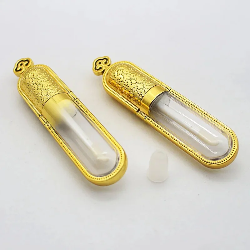 Tubes de brillant à lèvres en plastique africain, 1 pièce, 8ml, couronne d'or, bricolage cosmétique, beaucoup de tubes de brillant à lèvres, bouteille de glaçure, mignon, vente en gros