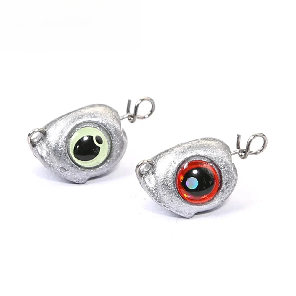 B&U Swing Jig Head Cheburashka Sinker Angeljigkopf-Gewichte für Softköder – Einfache Combo-Haken-Gruppe, verstärkt