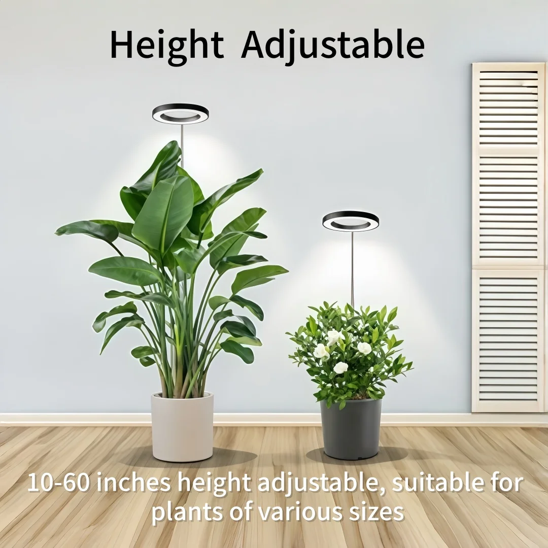 LED-Pflanzenwachstumslampe mit Vollspektrum für Zimmerpflanzen, höhenverstellbar, automatischer Timer, 5V Niedervolt, ideal für große Pflanzen – Detail 5