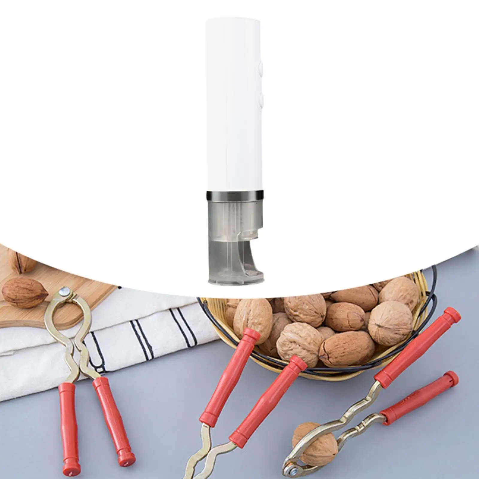 Picture 4: Portable Automatic Shell Remover Nutcracker Walnut Cracker Multipurpose Electric Nutcracker for Pine Nuts Pecans Almonds