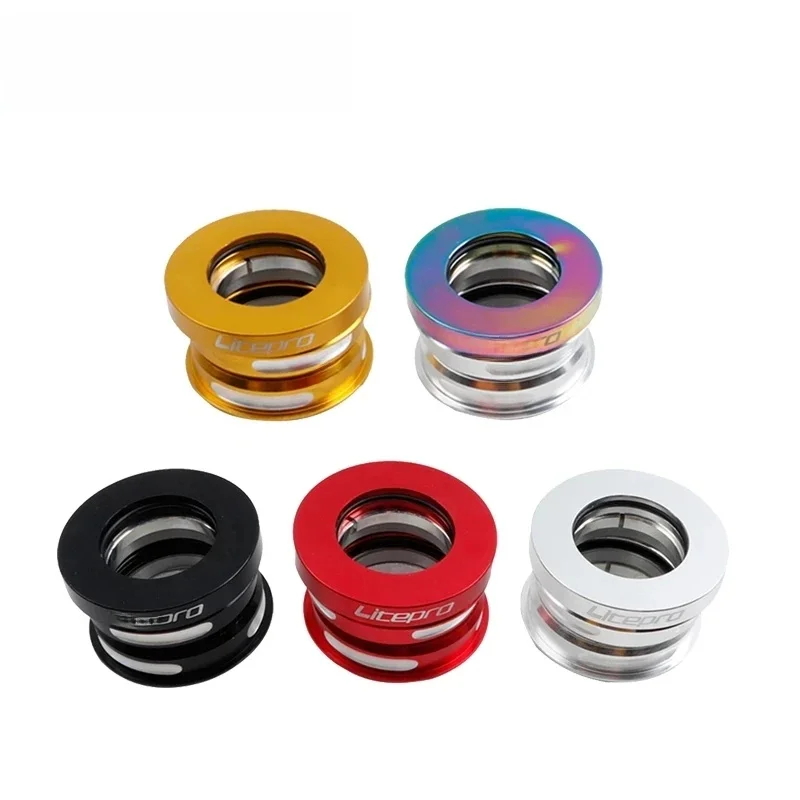 AliExpress NONE Litepro Bicycle Headset 44mm Bmx Headset 1 1/8 Folding Bike Steering Box Cycling Head Set Bearing Aluminum Alloy Steering Column