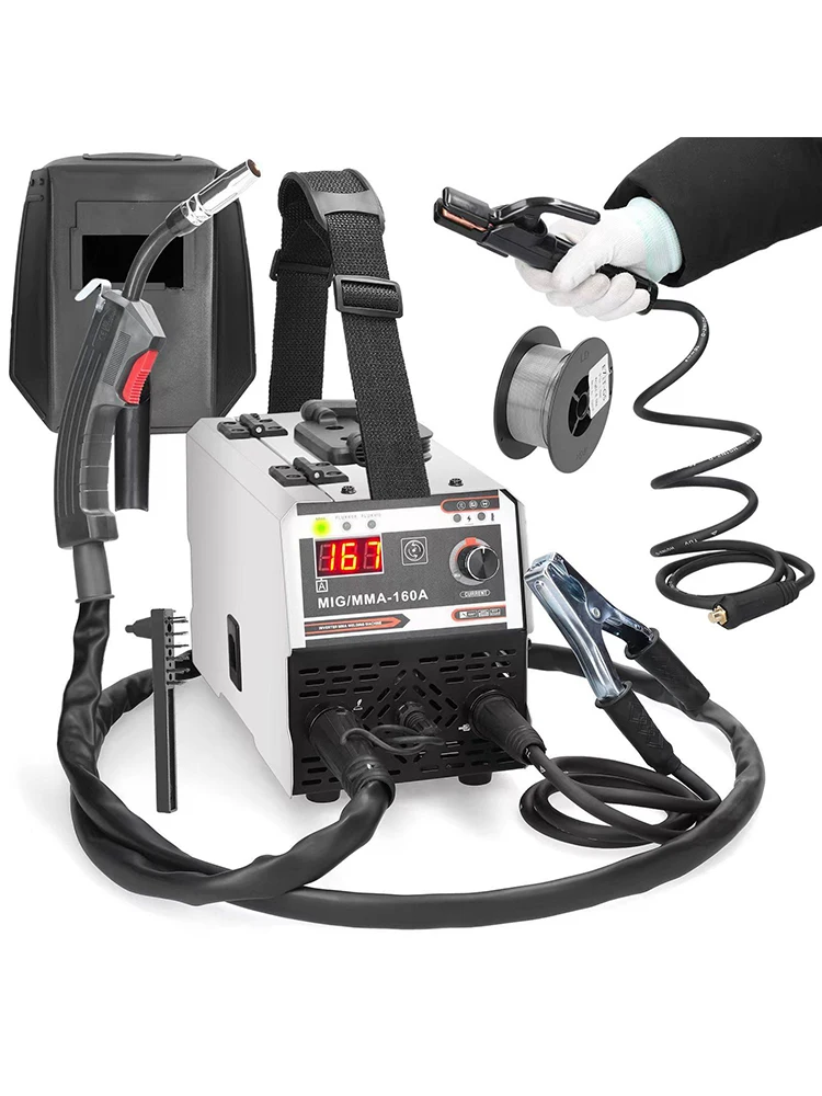 MIG MMA lasmachine 2-in-1 220V inverter IGBT automatische draadaanvoer contactlassen gasbooglasmachine - afbeelding 2