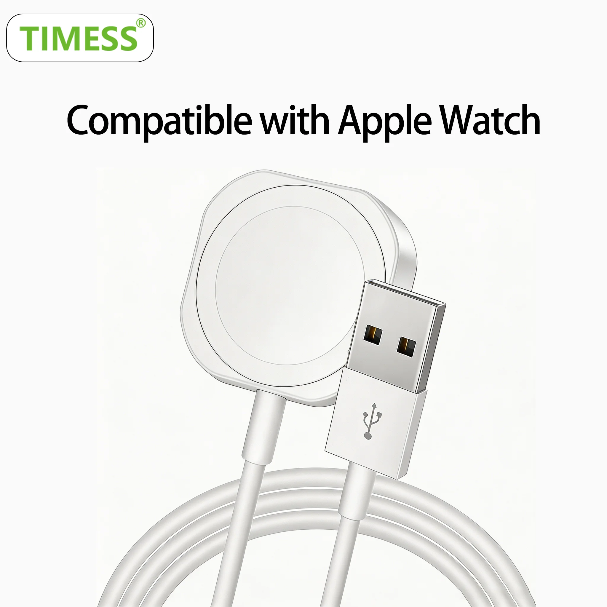 TIMESS Magnetisches USB-A-Typ-C Schnell-Ladegerät für iPhone Watch Series Ultra 11 10 9 8 7 6 Ladekabel für iWatch 4 3 2 1 SE – Detail 1
