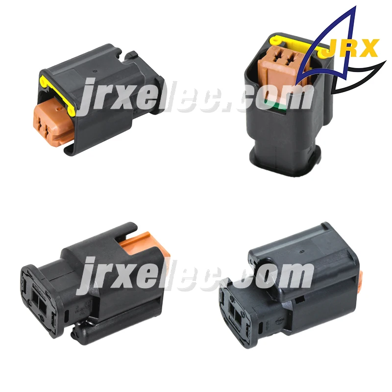 

Automotive 1801176-6 Sensor 2-Hole Waterproof Connector Male Female Brown Plug 18011766