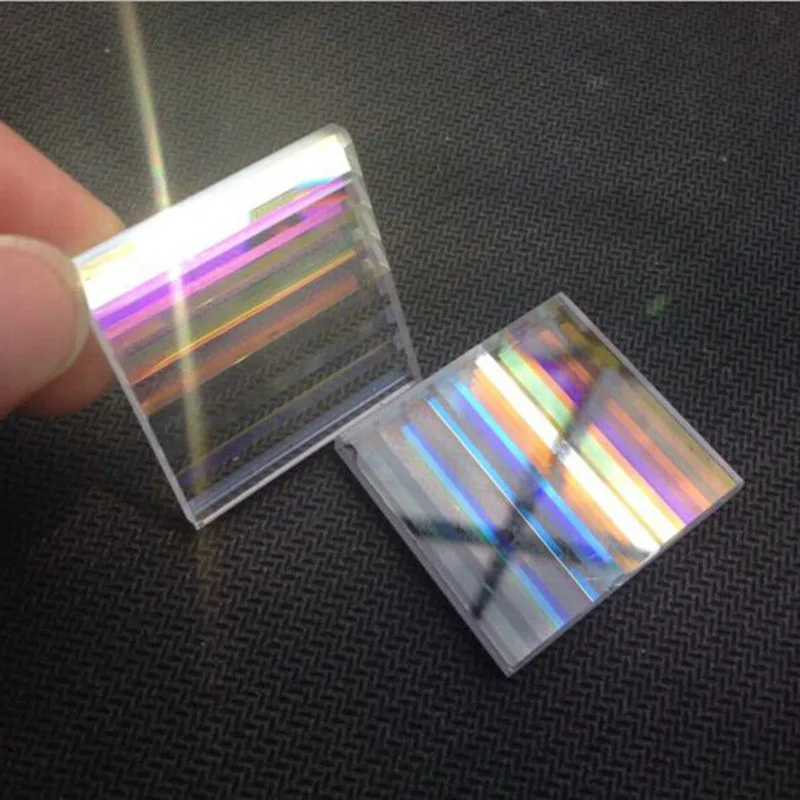 

1PCS Prism Dichroic Flaw Optical Glass Lens Dichroic Beam Combiner Prism Physics Decor Rainbow Prism Rectangular