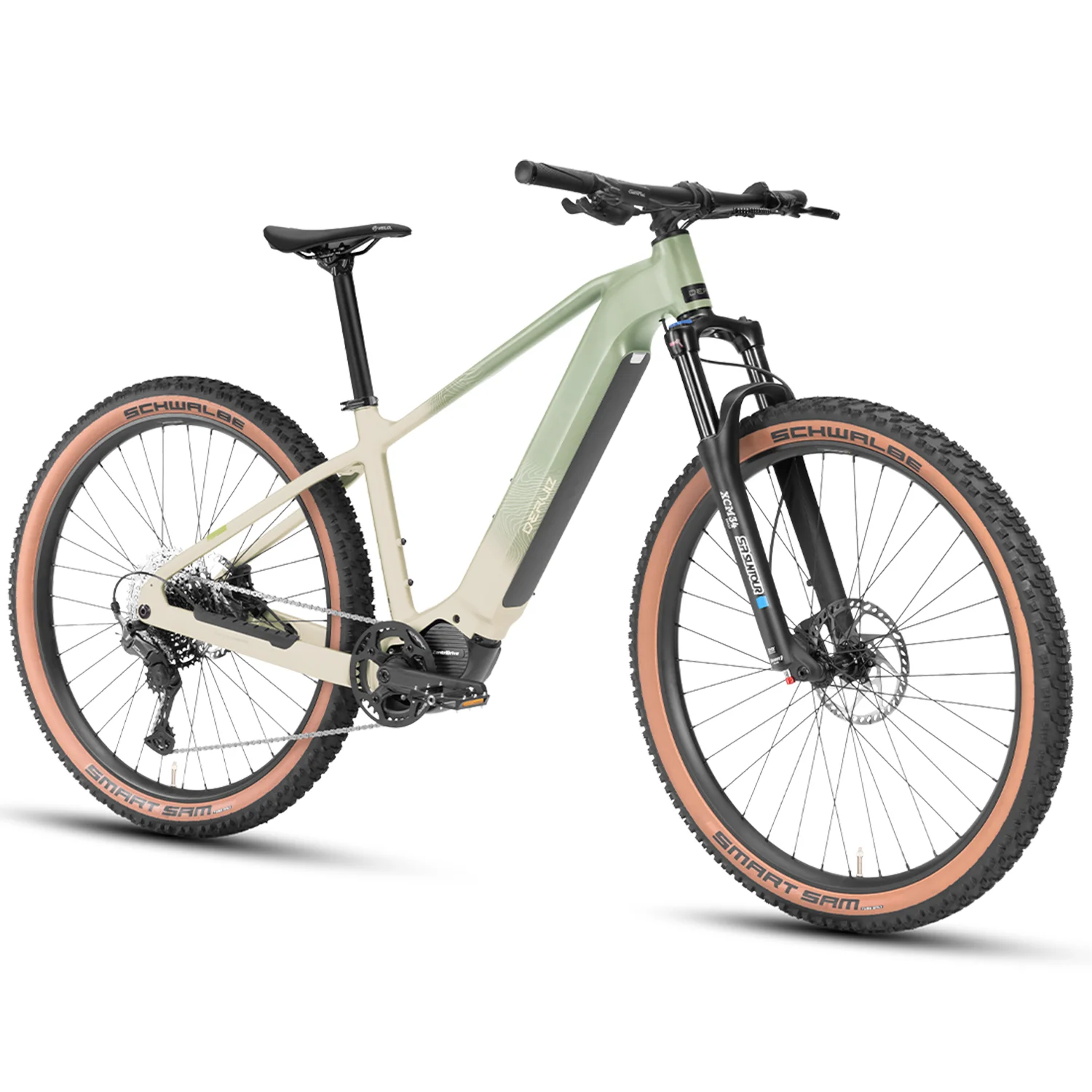 Vélo électrique DERUIZ Dolomite 29 pouces, moteur 250W 110Nm, E-MTB tout-terrain - Batterie 720Wh, autonomie jusqu'à 180 km, transmission 11 vitesses, freins hydrauliques, capteur de couple, charge utile 170 kg