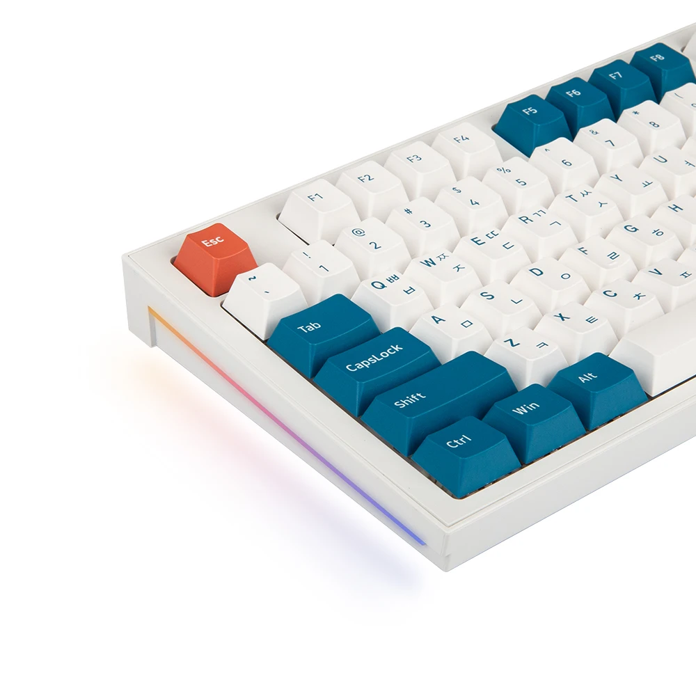 Jooyontech-لوحة مفاتيح الألعاب الميكانيكية ، لوحة مفاتيح led jk01 ، pbt ، طحن ، الكرز ، الكرز ، مفاتيح التكنولوجيا ، 3 ألوان ، جانب حقن فريد ، rgb