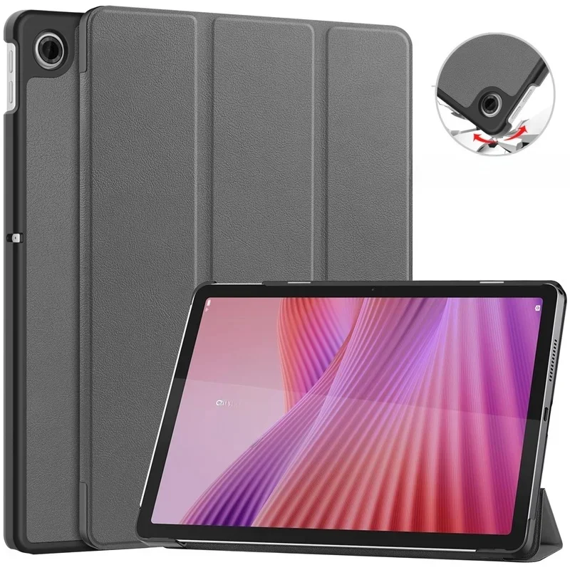 Etui na Lenovo Tab 10 1 2025 TB311FU 10,1 cala, składane na trzy części, magnetyczne etui na tablet Lenovo Tab TB311FU z funkcją automatycznego wzbudzenia i uśpienia. — zdjęcie produktu 7