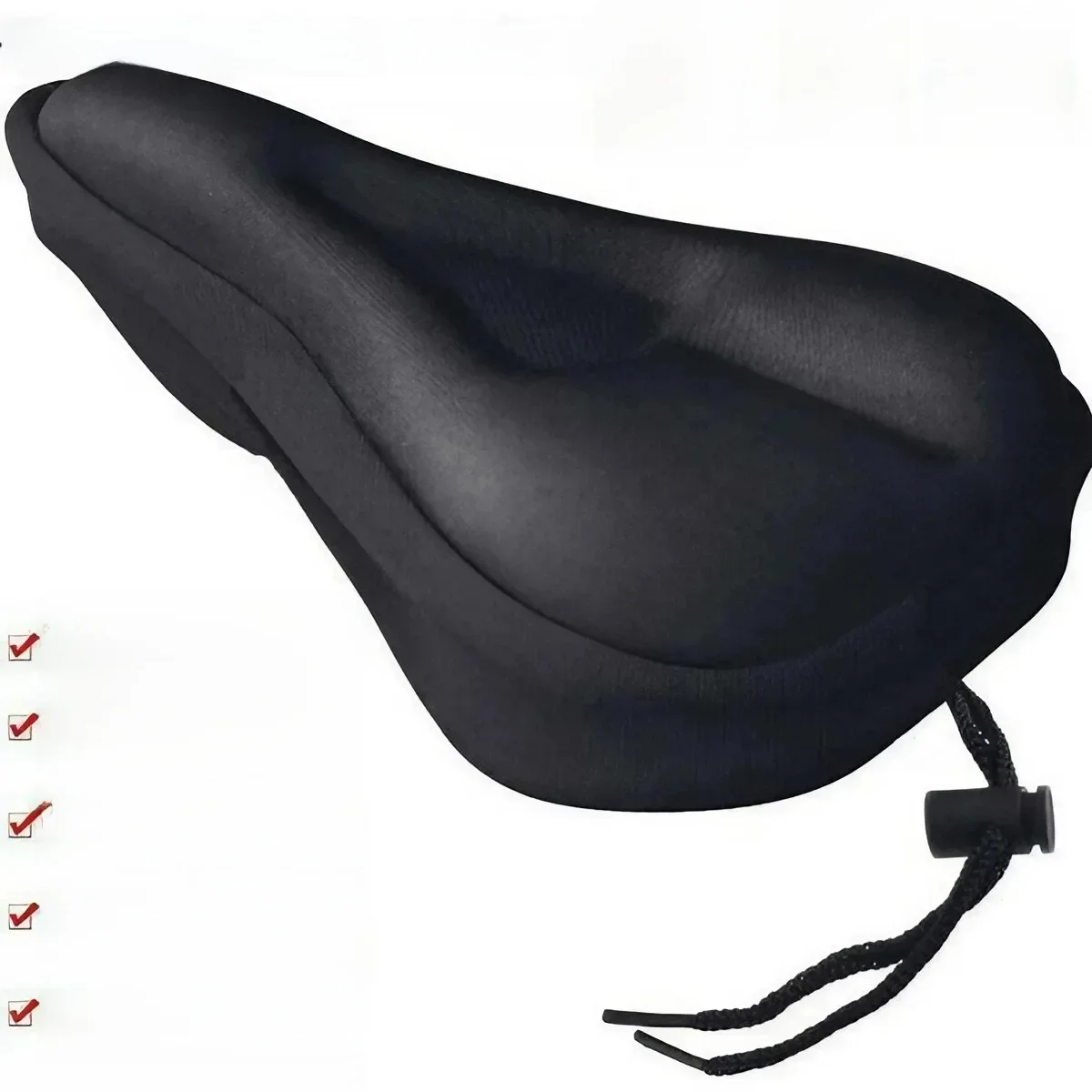 AliExpress NONE 3D Bicycle Saddle Seat Cover Padded Wide Gel Soft Pad Mountain Bike Cushion Comfortable Foam Bike Seat Cushion for Cycling